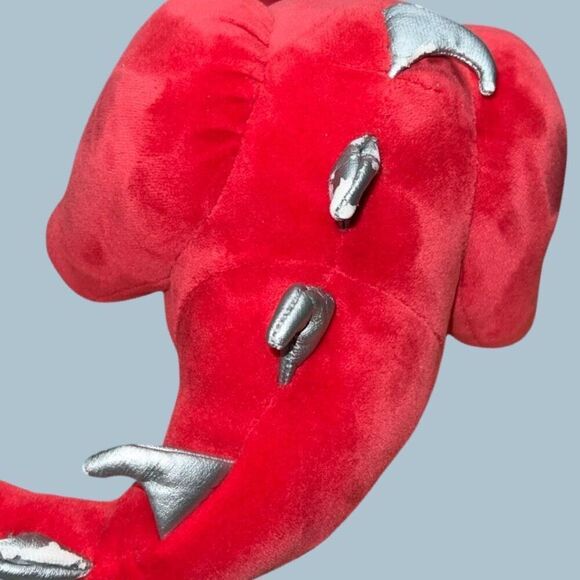 2005 Manhattan Toy Company Red Dragon Plush Medieval Stuffed Animal 12” - Picture 2 of 4